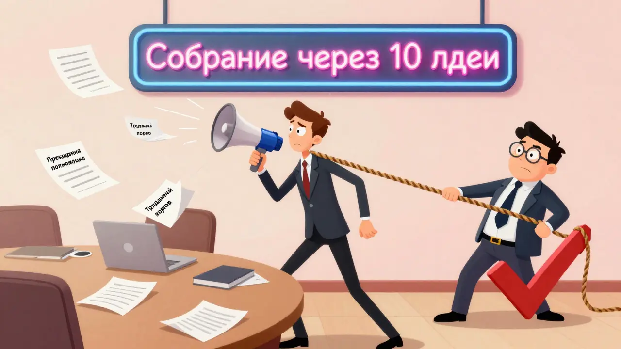 Прекращение полномочий директора по инициативе участника: порядок в ООО