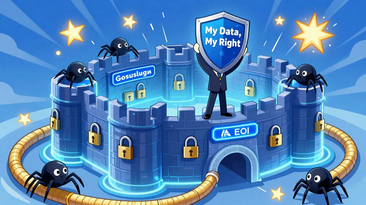 Цифровая крепость защищает данные налогоплательщика от международных угроз.