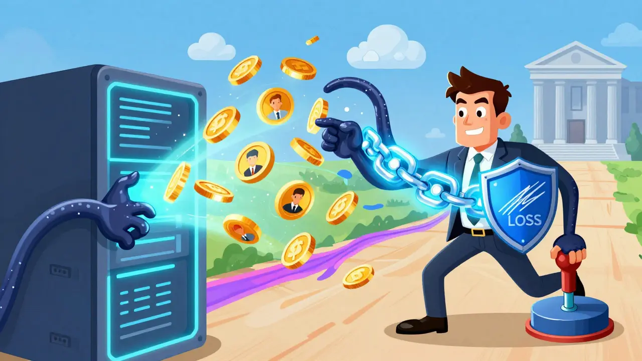 Хакер атакует сервер, цифровые деньги падают, предприниматель защищается блокчейном и электронной подписью.