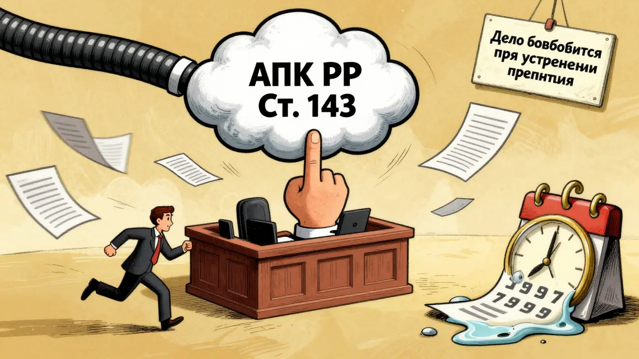 Юридическая кнопка 'пауза' нажата, а суд продолжает двигаться в замедленном режиме.