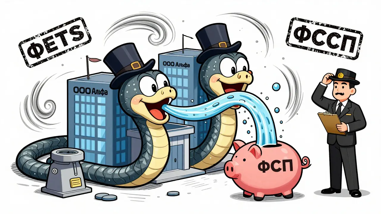 Две компании сливаются в одну, а долги текут в копилку ФССП.