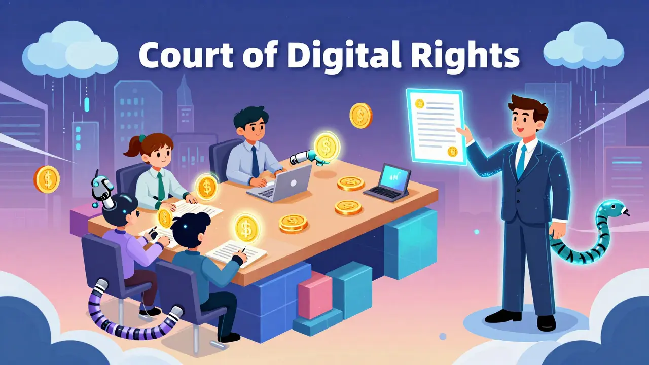Суд по цифровым правам: судьи рассматривают криптовалюты и смарт-контракты в цифровом пространстве.