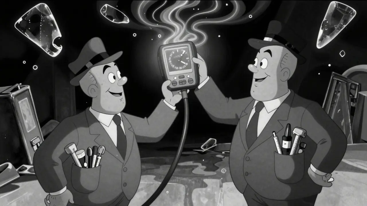 Эксперты изучают тахограф на месте происшествия