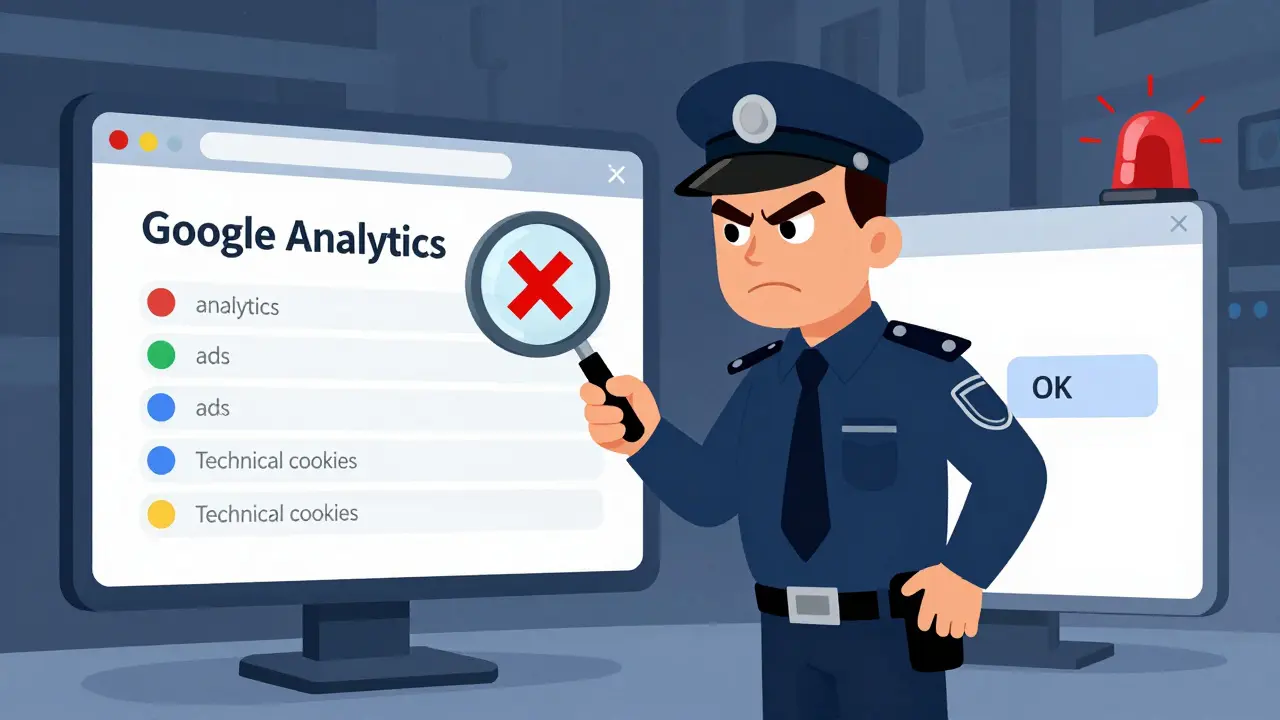 Инспектор Роскомнадзора проверяет сайт с неправильным баннером