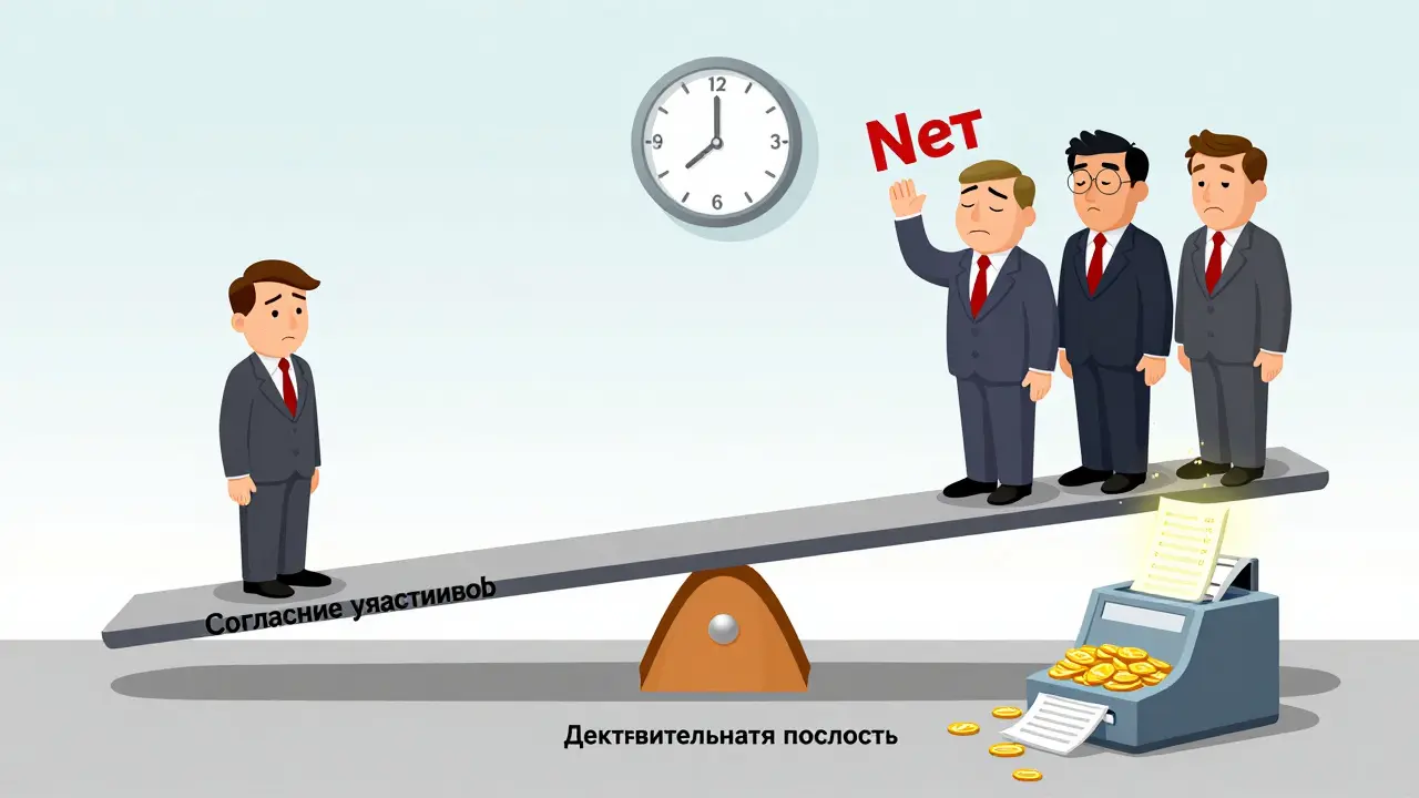 Наследник и участники ООО на качелях, одна сторона — отказ, другая — деньги за долю.