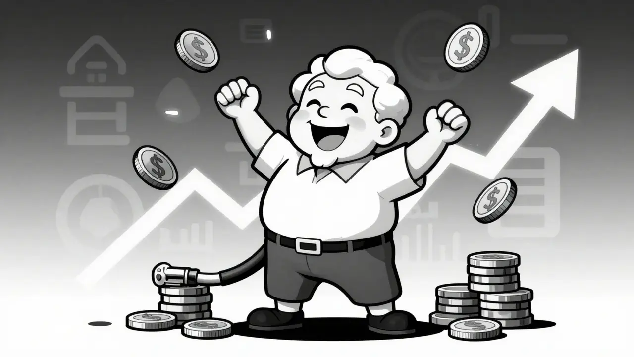 Пенсионер рад успеху и росту выплат.