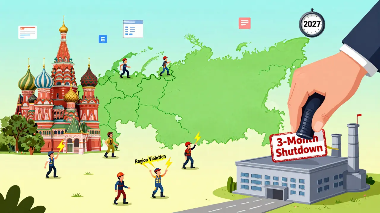 Рабочие пытаются пересечь региональные границы, но получают штрафы, пока цифровая система миграции развивается.