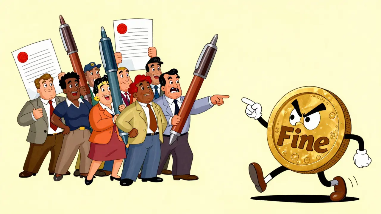 Группа соседей с жалобами прогоняет представителя УК в стиле rubber hose.