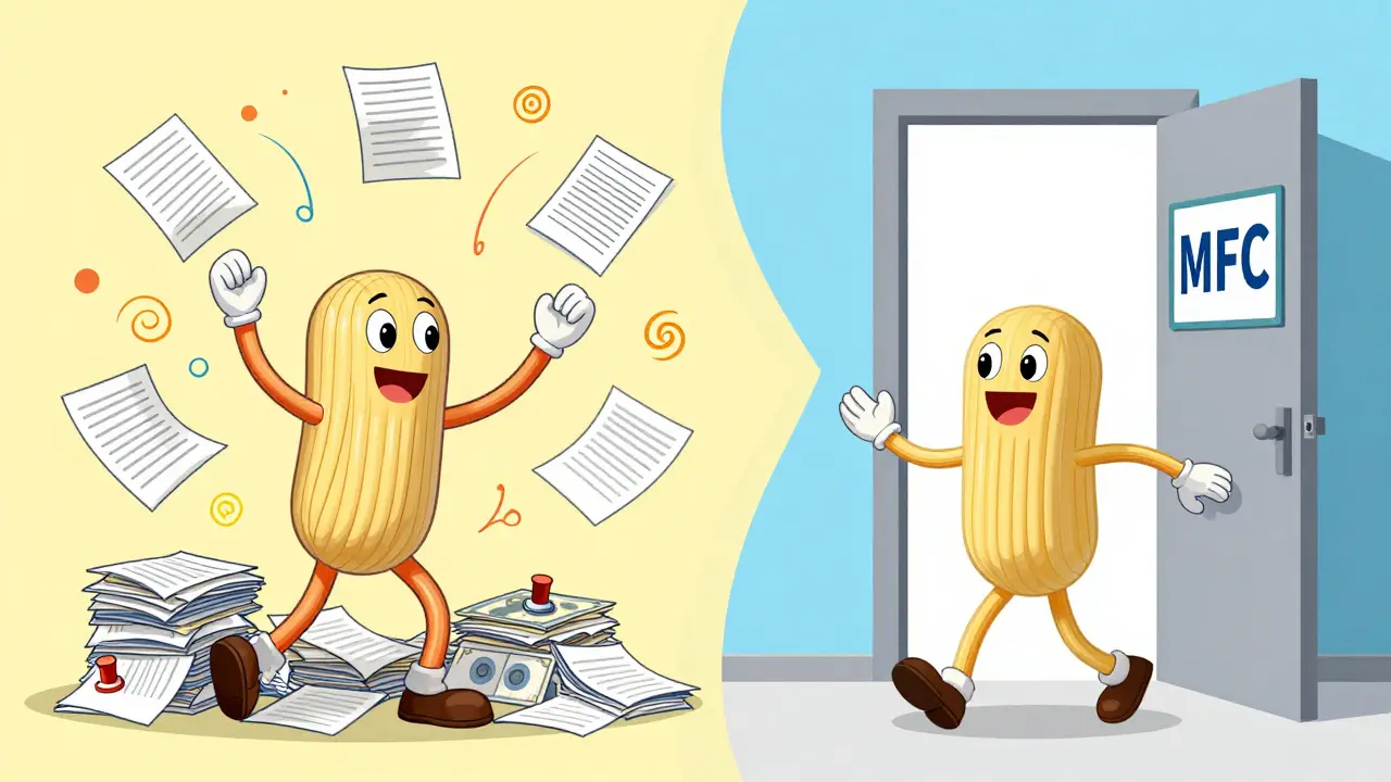 Сравнение сложного сбора документов и бесплатного банкротства через МФЦ