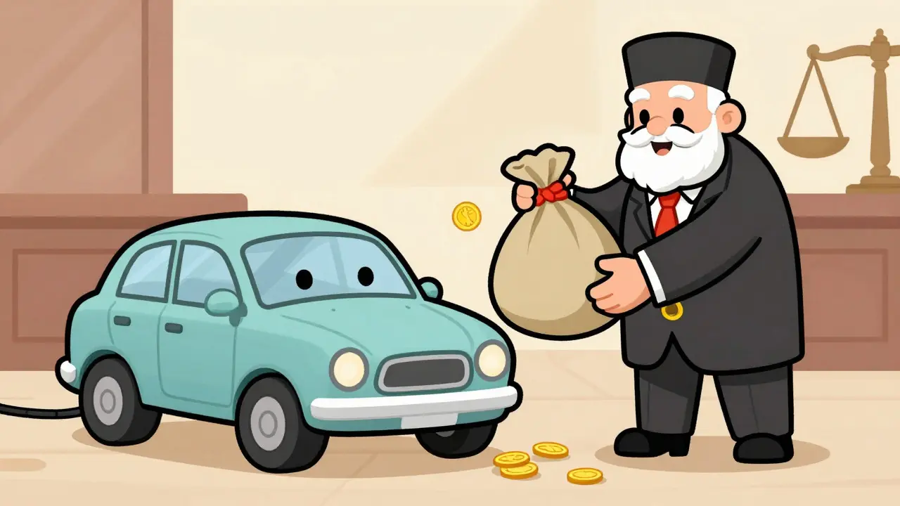 Радостная машина получает компенсацию и золото после суда
