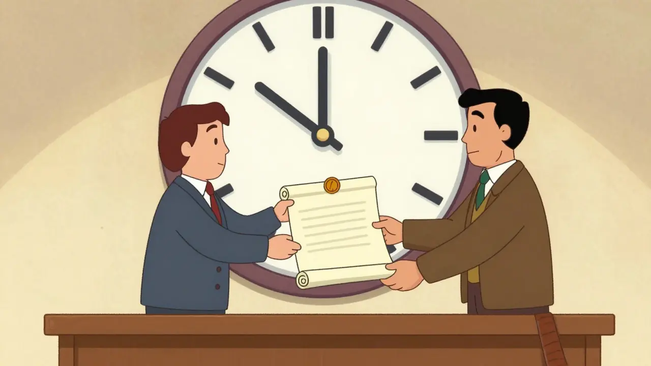 Вручение уведомления о продаже доли с таймером